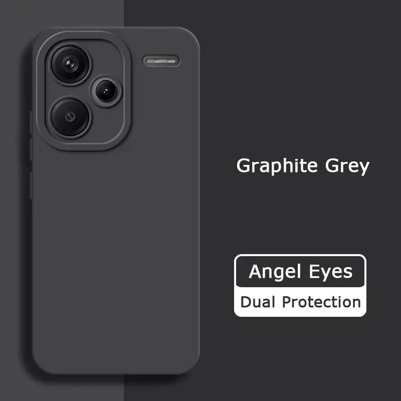 Luxury Angel Eyes Square Liquid Silicone Case - Premium Soft Cover