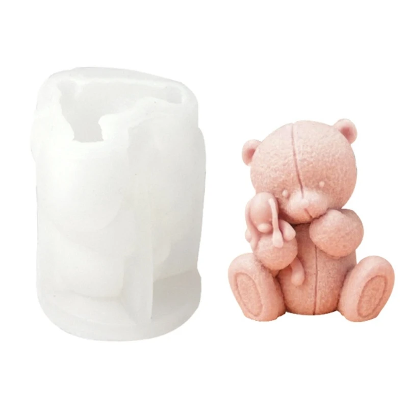 

3D Bear Silicone Mold for DIY Crafts Bear Mold Chocolate T21C
