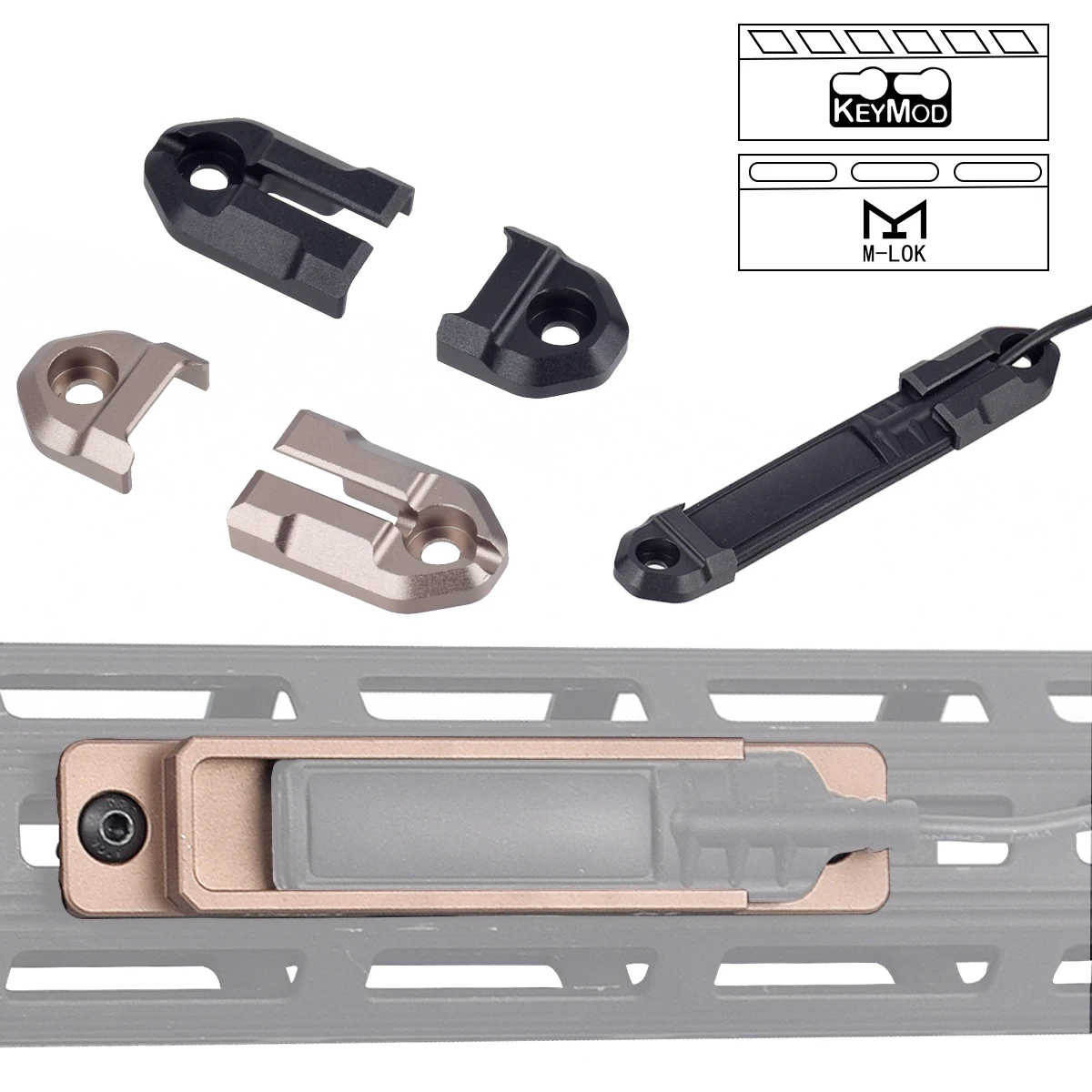 SUrefire M600 M300 Airsoft Weapon Scout Light Flashlight Pressure Pad Switch M-LOK Keymod Rail Mount Accessories Picatinny weapon flashlight mount picatinny rail accessories flashlight scope mount flashlight mount