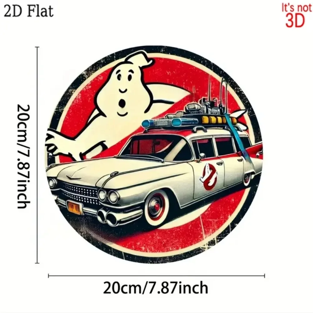 Vintage Round Metal Aluminum Sign Movie Theme Wall Decor Home Farmhouse Bedroom Porch