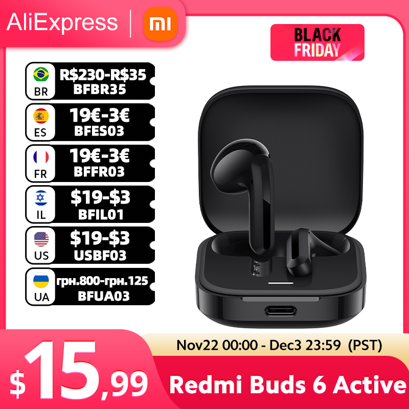 Xiaomi Redmi buds 6 Active 30 Hours long battery life Clear voice call Comfortable to wear  earphones