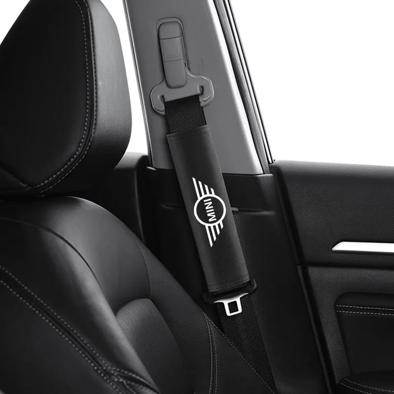 

Car Safety Belt ventilate comfortable Protect Shoulder Pad Cushion For Mini Cooper S R55 R56505360 F5556 Countryman Accessories