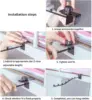 Wall Mount Clothes Hanger Dormitory Bedside Clothes Drying Rack Window Space Saving Closet Organizer for Bedroom Clothing Stores 5