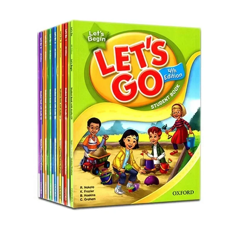 

2books/set Oxford Let's Go Student Book 4th Edition New Phonics and Reading Lessons to Help Children Read Fluently ESL Books