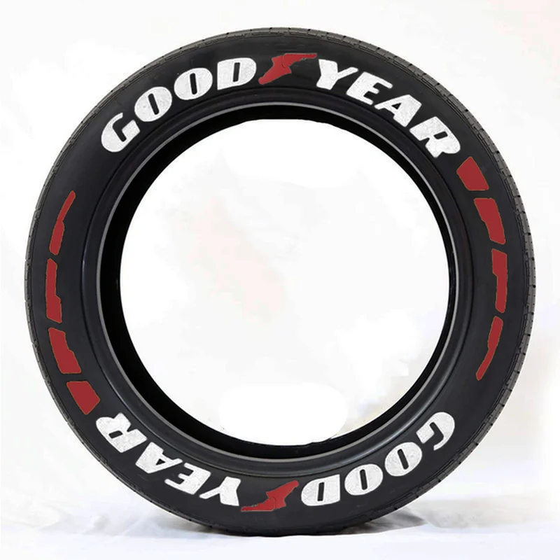 Tire Letter Stickers for Car Motorcycle Wheels Label Decals 3D PVC