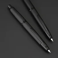 MOONMAN A1 AK1 Metal Press fountain pen Fish scale pattern design EF 0.4MM Nib writing ink pens school office supplies gifts pen 2