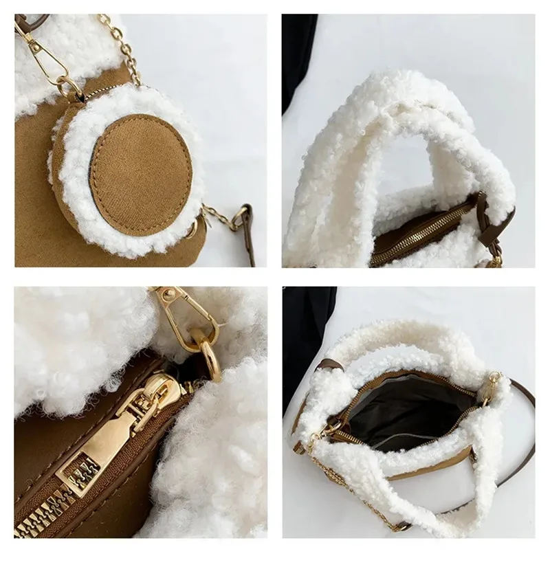 YUNFAN Brand Fashion Tote Bags For Women Luxury Designer Handbags High Quality Plush Purses For Ladies New Trends Makeup Bag