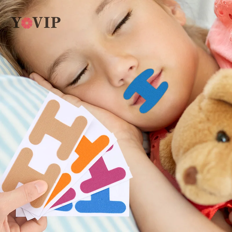 

20Pcs Anti-Snoring Stickers For Children Adult Night Sleep Lip Nose Breathing Improving Patch Mouth Correction Sticker Tape
