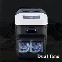 28L Mini Fridges 12/24V Car Home Dual Use Refrigerator Protable Drinks Cooler Heater for Food Drink 110/220V Outdoor Picnic 2