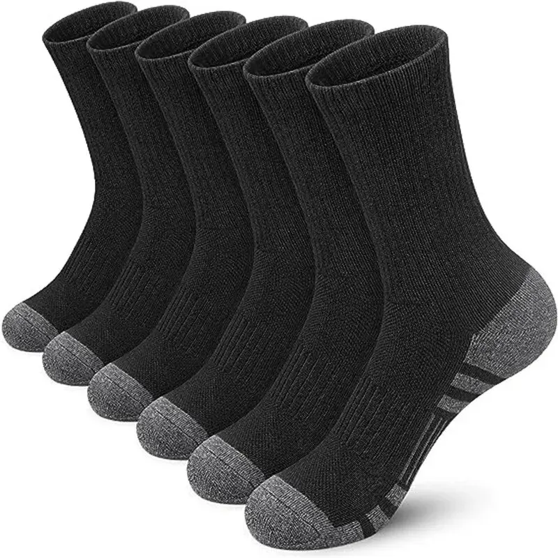 Men's High-Quality Outdoor Gym Socks - Comfortable, Soft, Ground-Gripping Football Design, Large Size