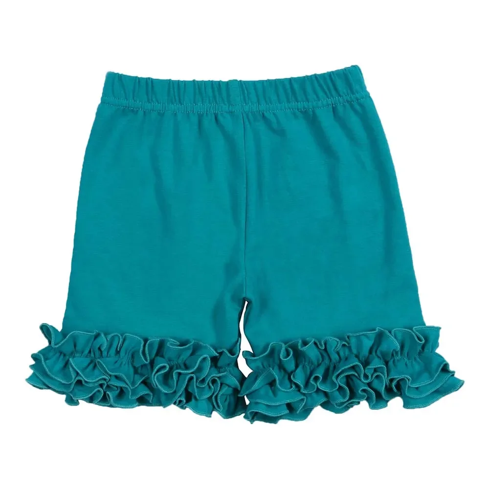 teal girls shorts