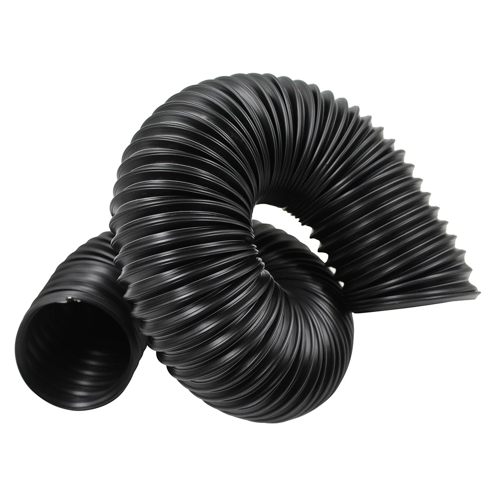 Universal 1M Flexible Car Engine Cold Air Intake Hose Inlet Ducting Feed Tube Pipe Connector Braket