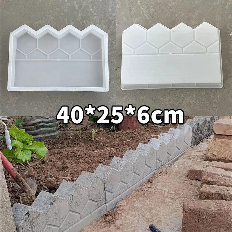 Antique Style Flower Pond, Flower Bed, Fence, Cement Mold, Courtyard, Vegetable Garden Renovation, European Style Fence