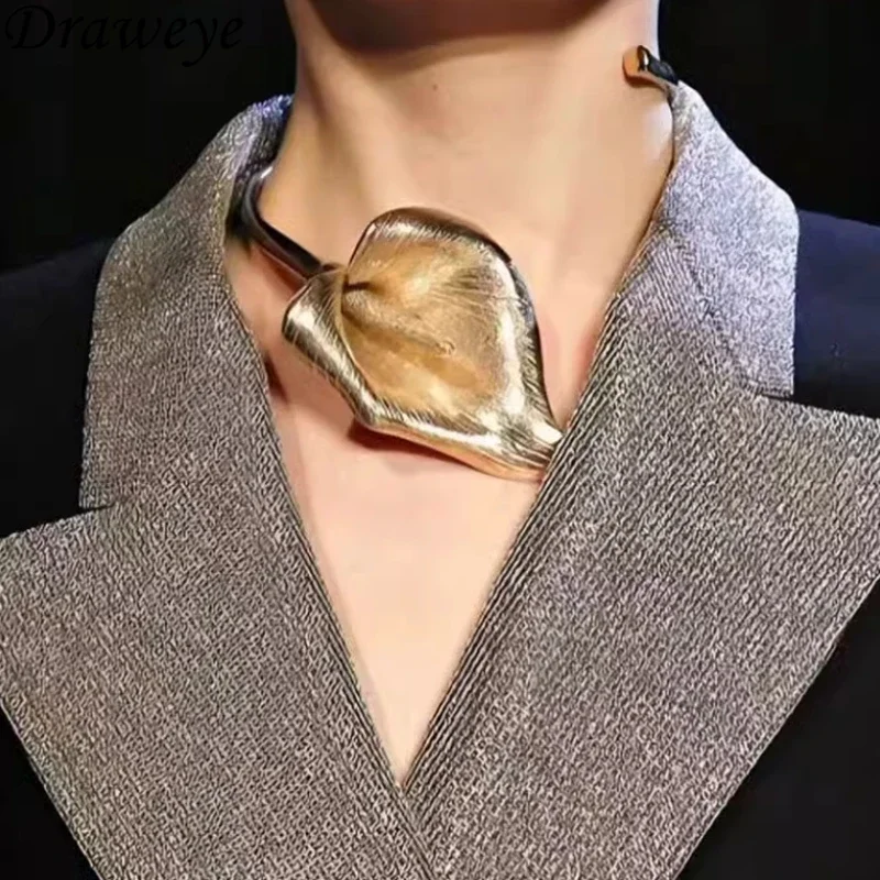 Draweye-Colar-de-flores-vintage-para-mulheres-banquete-irregular-estilo ...