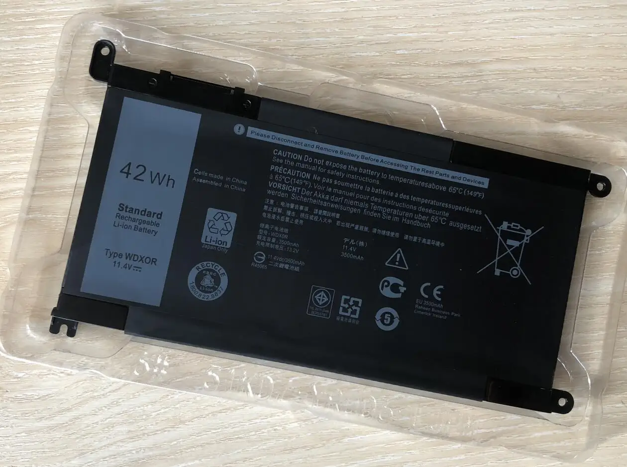 Bateria do Portátil 42wh Wdx0r para Dell Inspiron 15 5570 5575 7570 7580 17 5765 5767 5770 5775 11.4v P58f P69g P75f P66f 3crh3 - Imagem 5