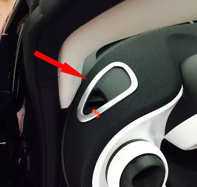 

For Benz Smart Fortwo 2014 2015 2016 2017 ABS Chrome Interior Air-Condition Vent Outlet Cover Trim Car Accessories Stickers W4