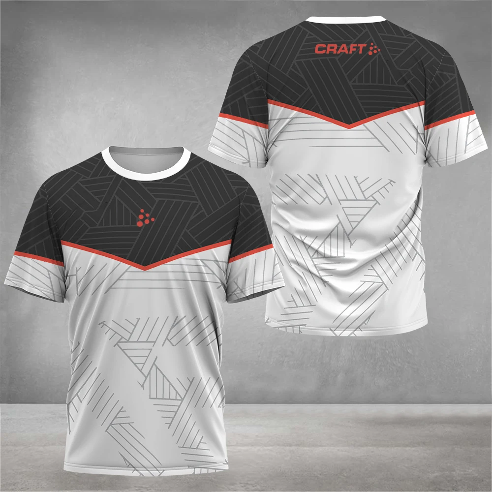 

2024 Summer Minimalist Casual Men's Clothing Quick-Drying Crew Neck Short Sleeved T-Shirts Breathable Lightweight Sports T-Shirt