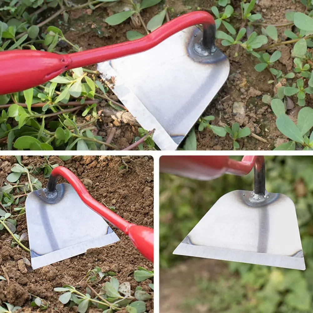 Description Picture 4 of itemSteel Hardened Hoe Handheld Weeding Rake Planting Vegetable Garden Tool Agriculture Farm Weeding Accessories Tools W4E6