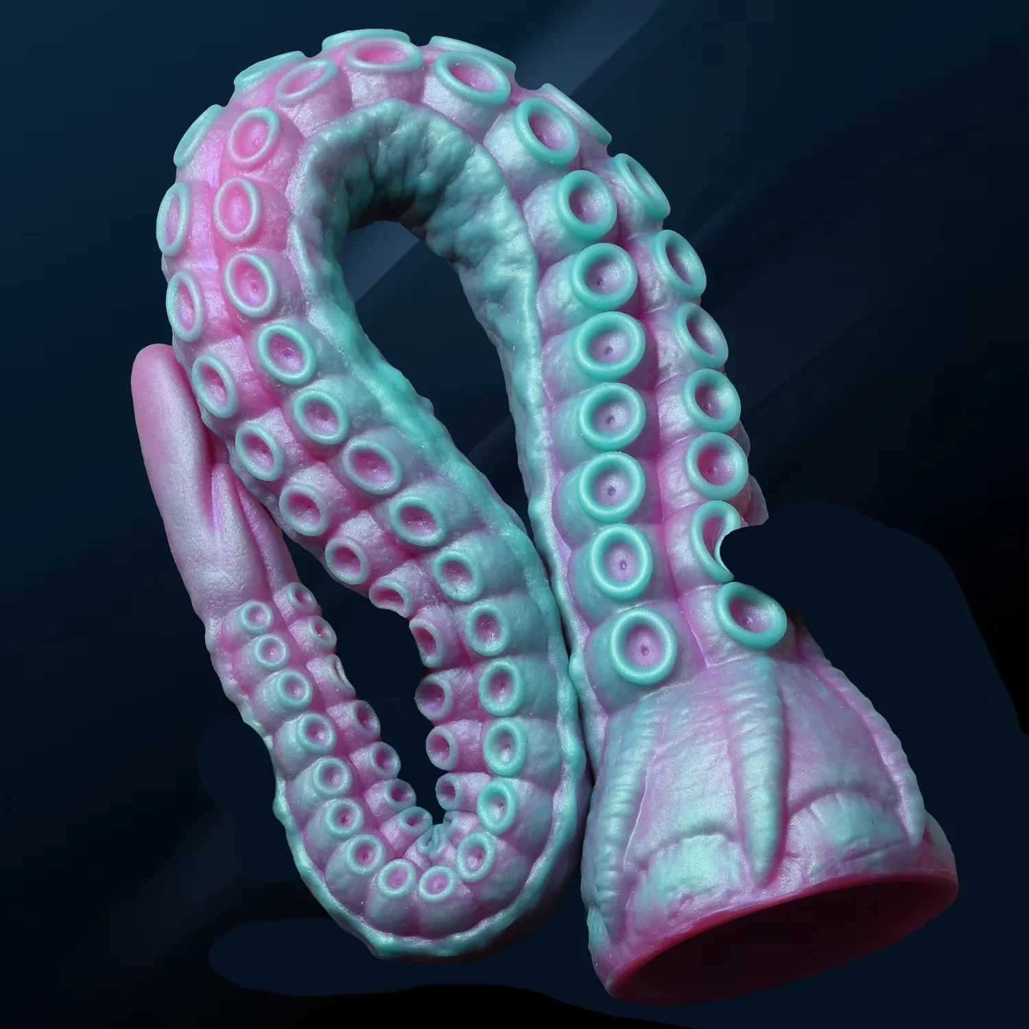 HeartCaptor Silicone Tentacle Dildo Fantasy Texture Anal Plug Prostate Massager Soft Octopus Design - Details 6