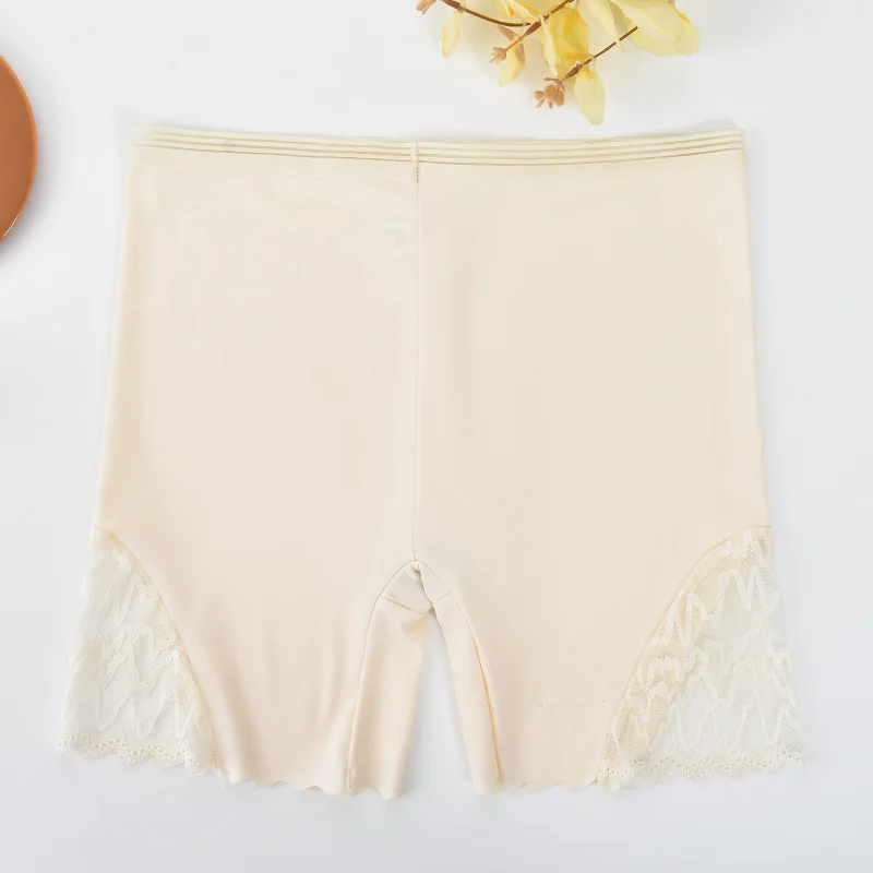 Ice Silk Safety Short Pants Women Seamless Shorts Under Skirt Anti Chafing Thigh Safety Short Pants Sexy Lace Underwear