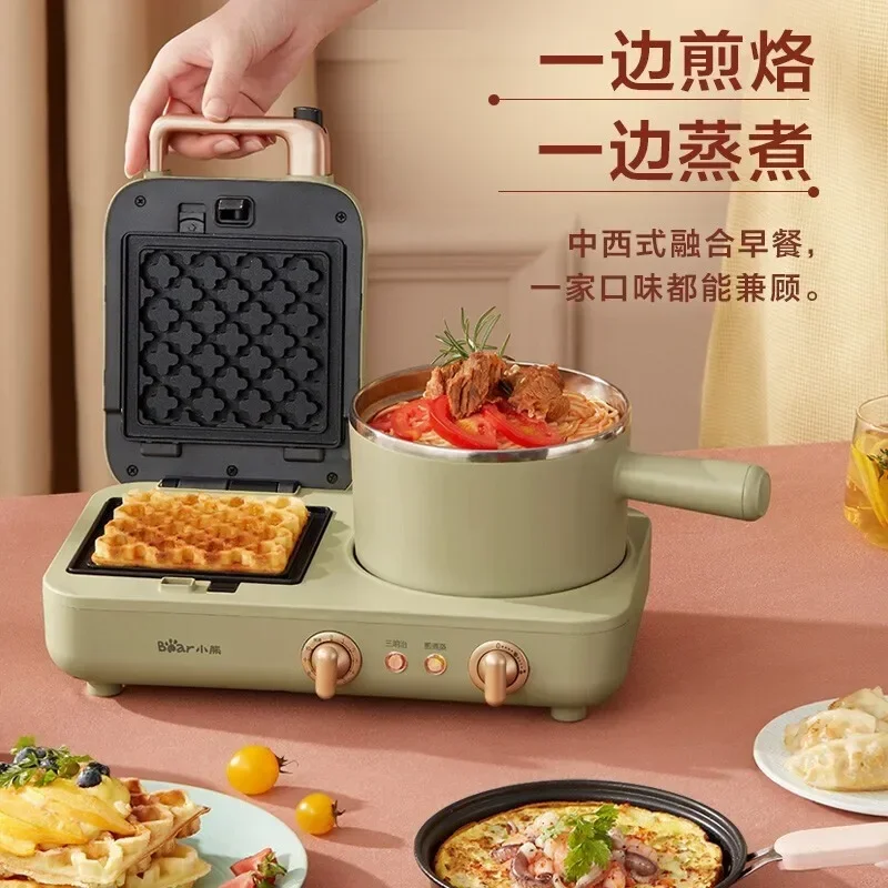 Household small sandwich breakfast machine lazy light food machine multifunctional four-in-one press toast toaster 3