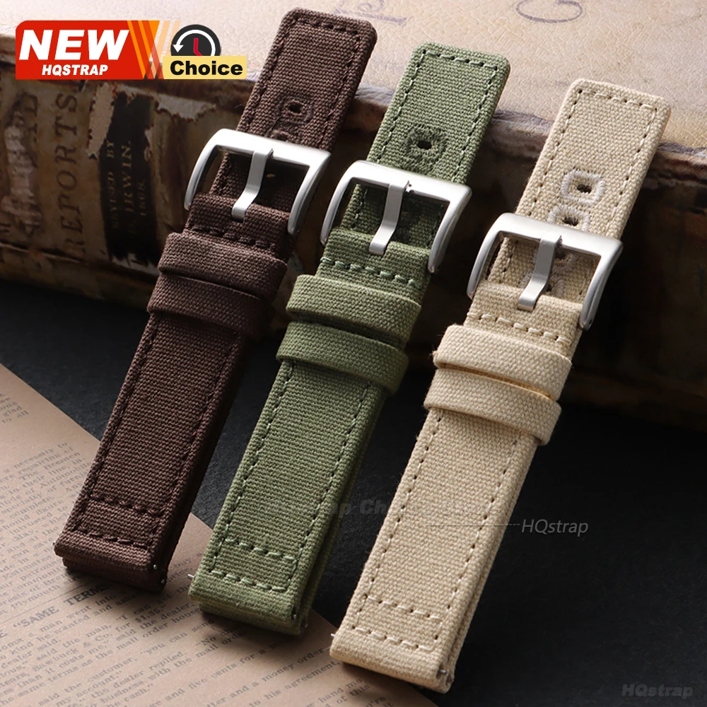 Universal Nylon Canvas Quick Release Watch Strap - Versatile and Stylish Wristband