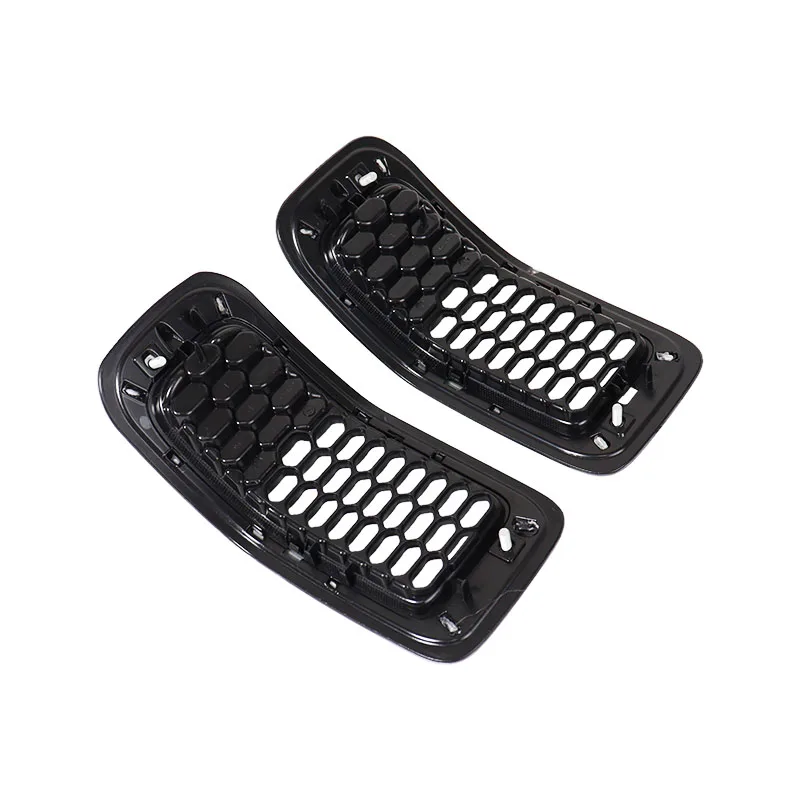 7pcs Black ABS Front Grill Guard Grille Insert Cover Trim for 2015 201