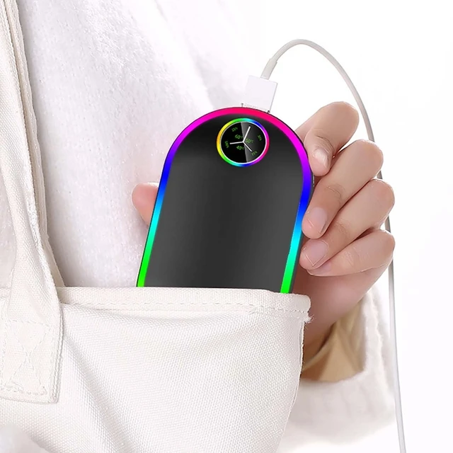 Téli Mini Kézmelegítő Fűtőpad 4 -Ben 1 Usb Újratölthető Fűtés Zseb Elektromos Meleg 10000Mah - Image 4
