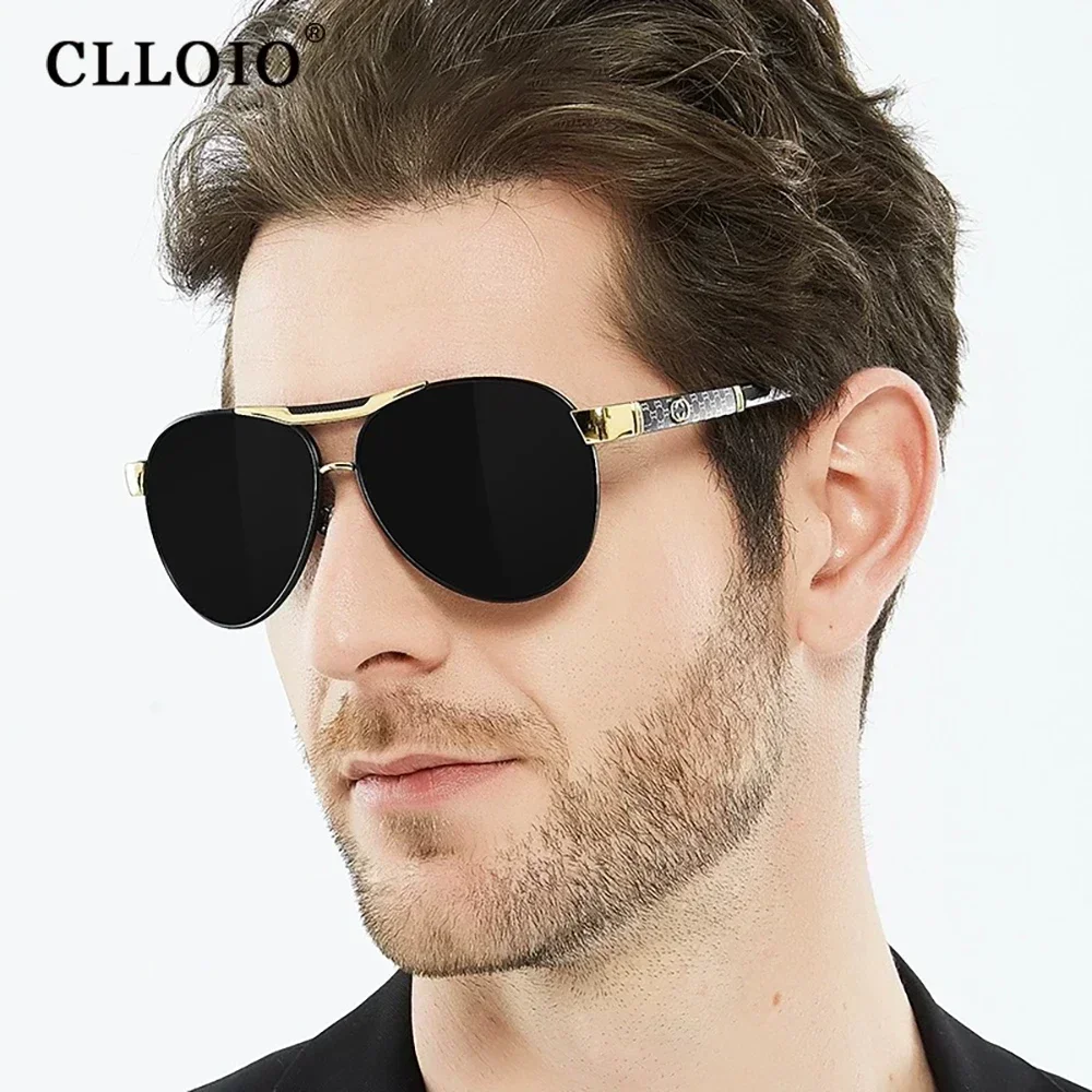 CLLOIO 남녀공용 광변색 선글라스, 편광 선글라스, 카멜레온 눈부심 방지 운전 안경, 탑 브랜드 디자이너