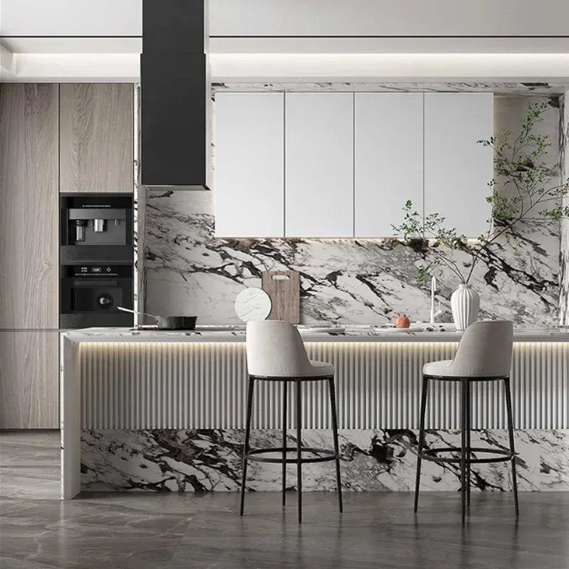 Modern Glossy Modular Kitchen Cabinet Set 2