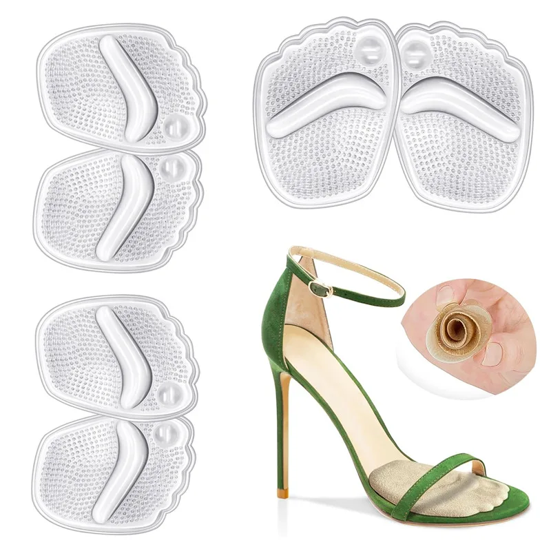 Shoe Insoles Silicone Gel Women Forefoot Pads for Foot Care