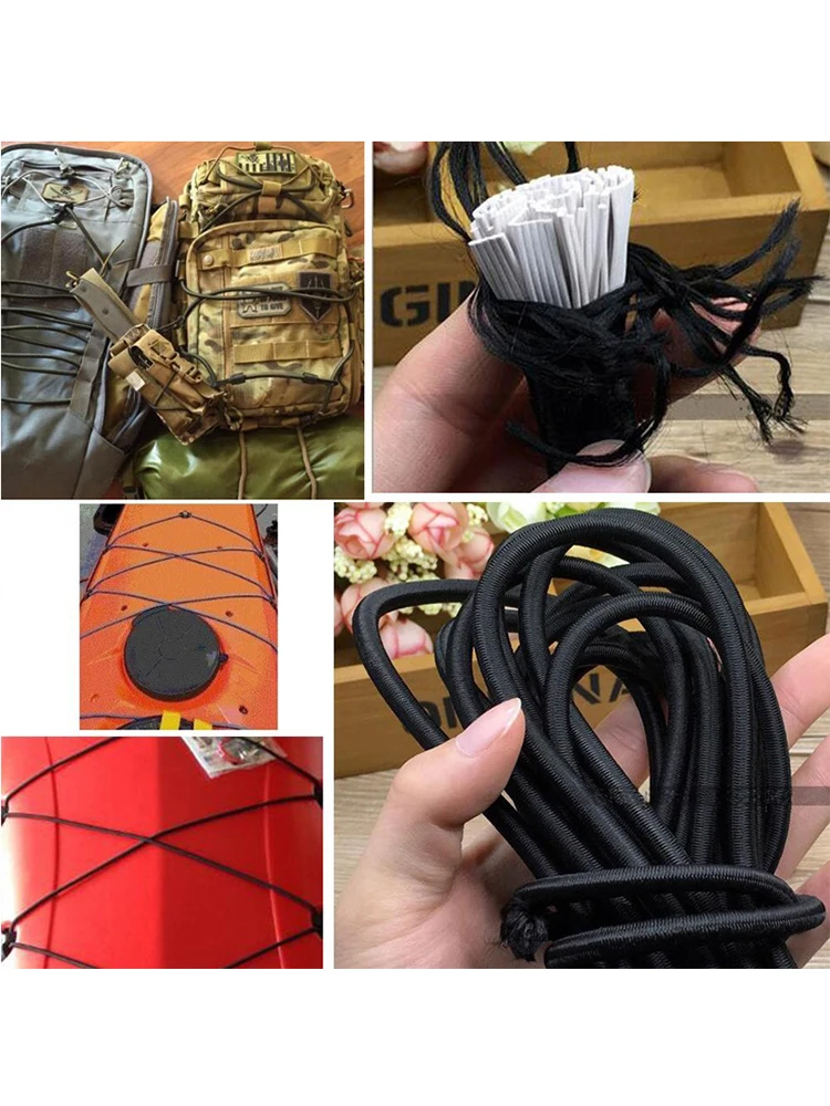 Motorcycle Cargo Net 15"x15" Cargo Net with 6 Adjustable Hook Stretch to 30"x30" Latex Bungee Material For Motorcycle