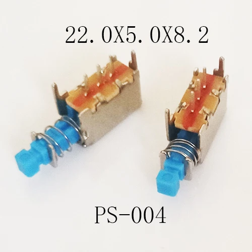 10pcs/lot Spring Switch 22x5x8mm Reed Switch Latching Self-locking ...