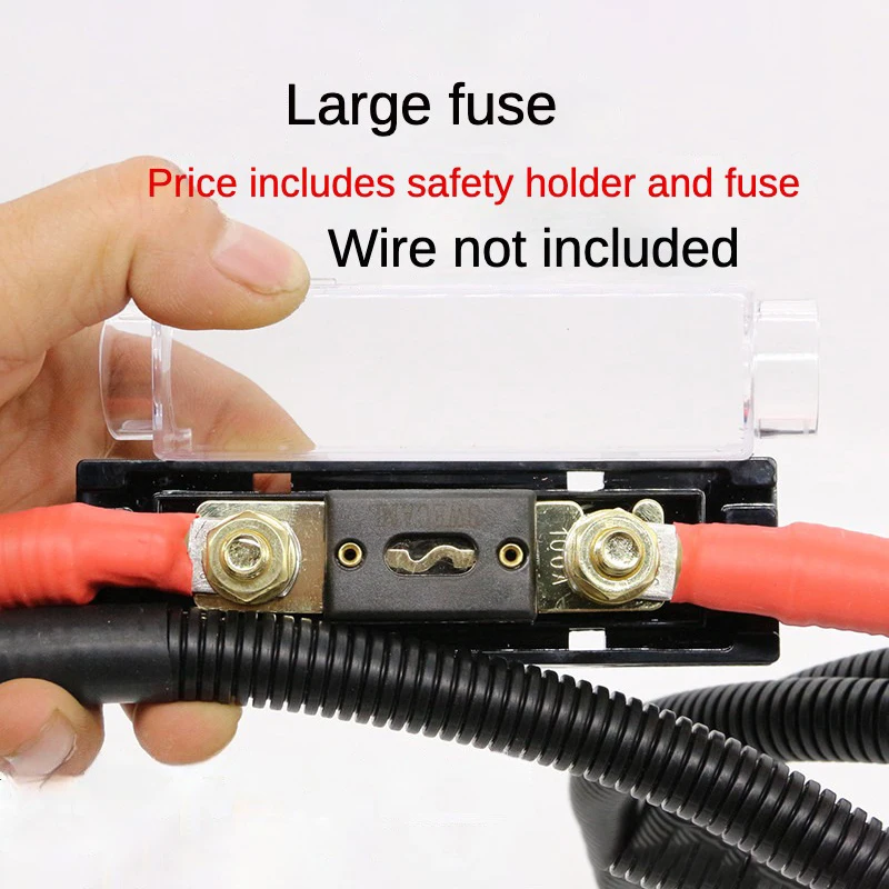 

1pcs New ANL box Fuse holder Distribution Fuseholder fuse holder blade INLINE 0 4 8 gauge Positive 80A 100A 200A 300A