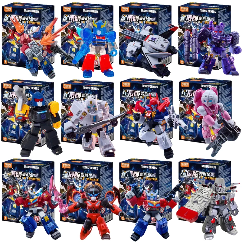Blokees Transformers Defender Version Figur Grimlock Dinobots Starscream Optimus Prime Transformation Robot Collection Spielzeug