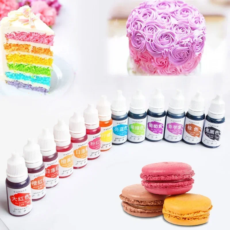Pigment 1Pc10ML Macaron Cream Food Coloring Ingredients Cake Fondant Baking  Supplies Cake Candy Color Pigment Baking Pastry Tool