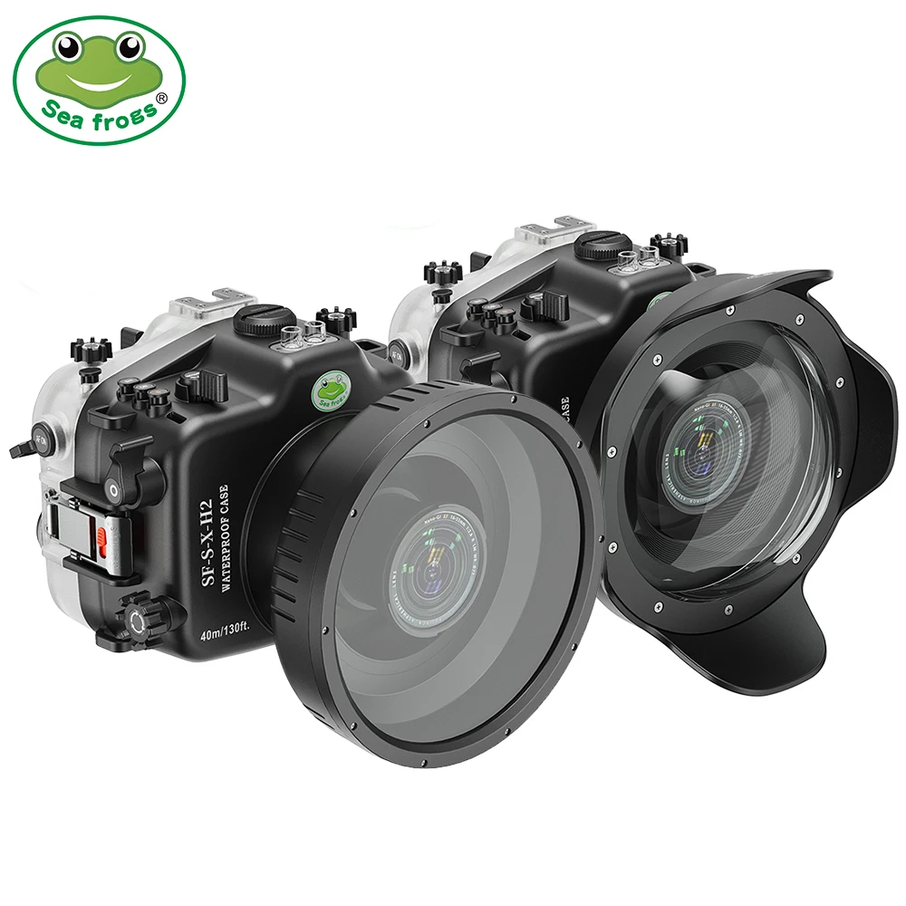 Seafrog 수중 사진 촬영용 방수 쉘, 후지 X-H2 X-H2S 카메라 다이빙 보호 커버에 적합