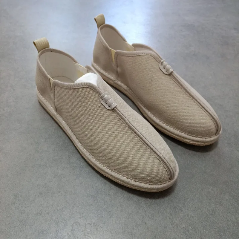 Shaolin Buddhist Monk Kung Fu Shoes Chinese Martial Arts Wing Chun Training Sneakers for Women Men Hand-stitched Soft Footwear