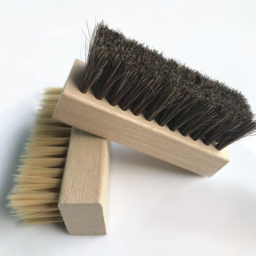 

1Pcs Multifunction Cleaning Shoe Brush Wood Handle Shoe Brush Clothes Brush Clean Tool Pig Bristles Brushes For Slippers Sneaker
