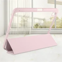 For iPad 10th Gen Case with Pen Holder Trifold Acrylic Clear Back Hard Cover For iPad 10.2 9.7 Air 5 11 iPad 10 9 11th A16 Case - Image 5