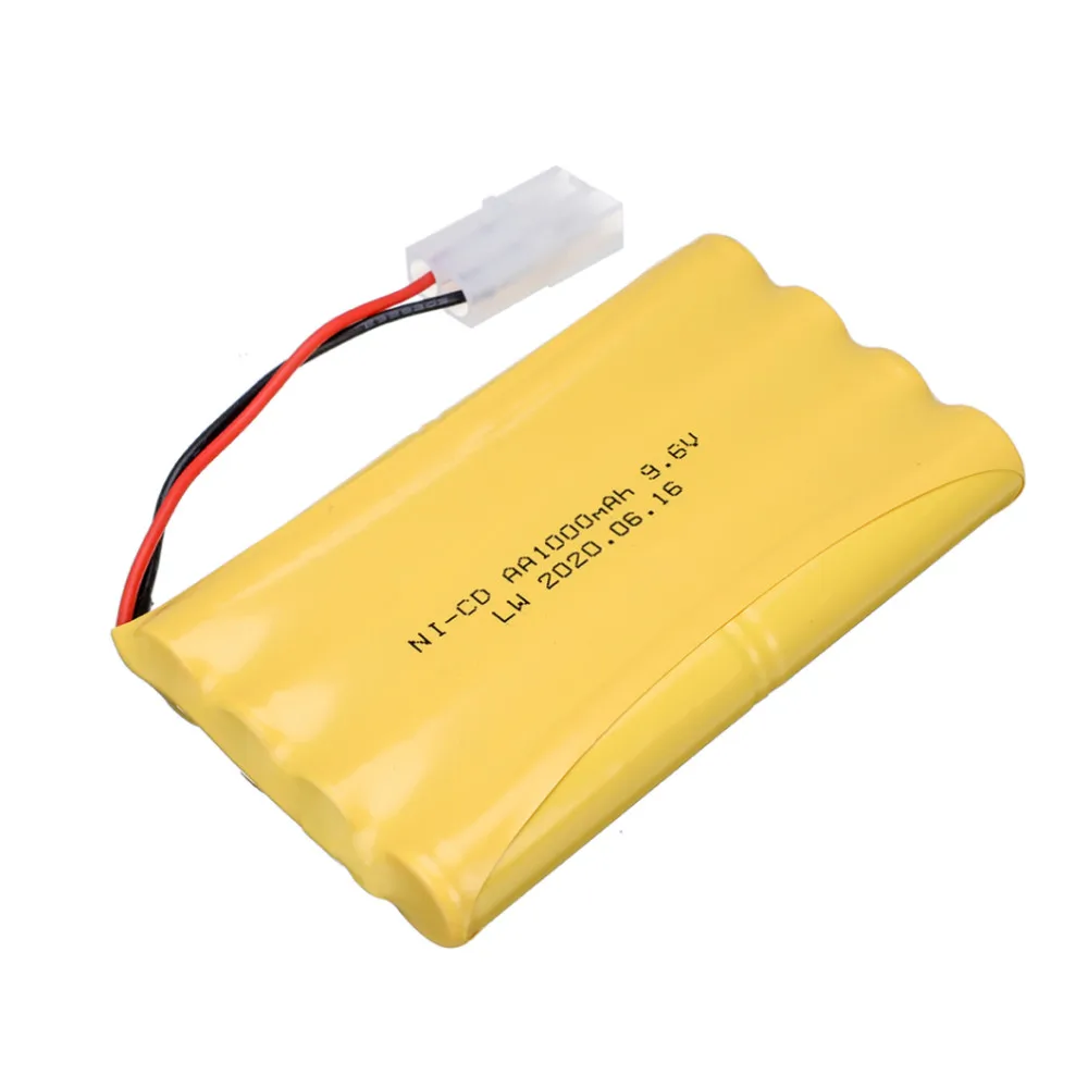 Baterai Ni-cd 9.6 V 1000Mah + Pengisi Daya untuk Mainan Rc Mobil Tangki Kereta Robot Perahu Pistol Upgrade NiCD AA 700 Mah 9.6 V Baterai - AliExpress
