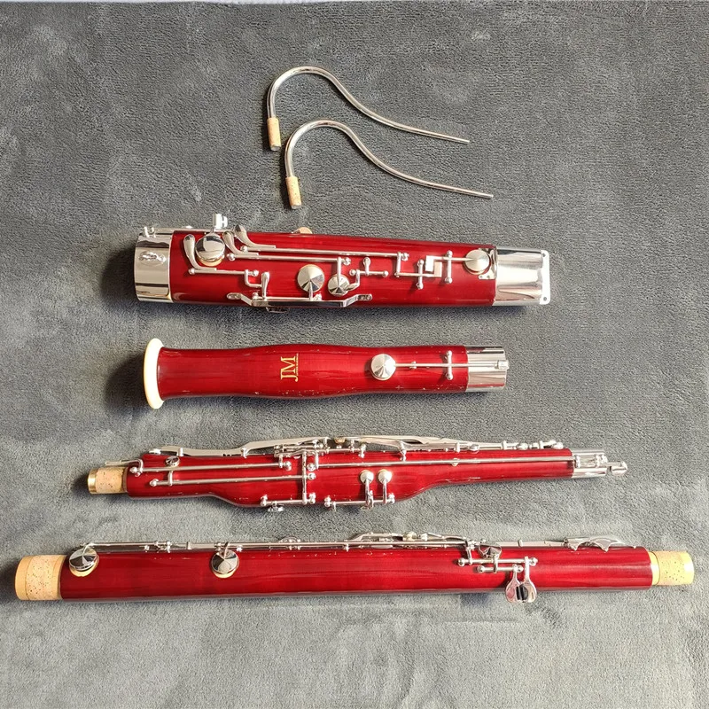 JM Professional C Tone Bassoon Cupronickel silver Key Maple body Bassoon