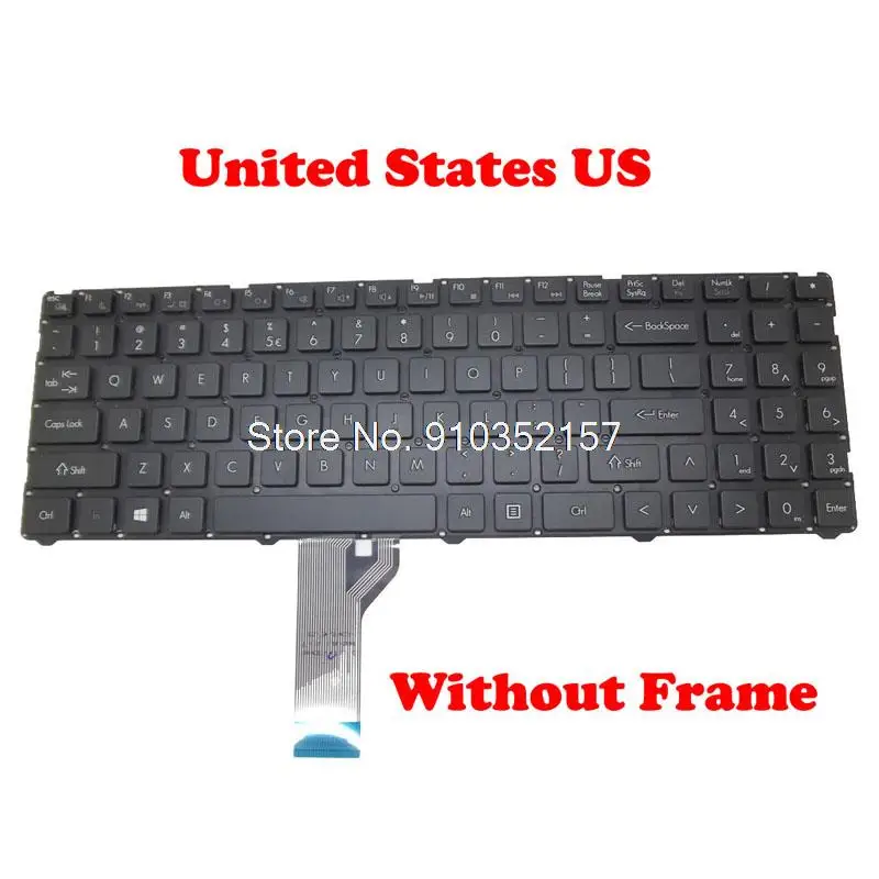 

Laptop Keyboard For AVELL Titanium B153 Plus/MAX English United Kingdom UK Spanish SP Turkey TR Russian RU No Frame