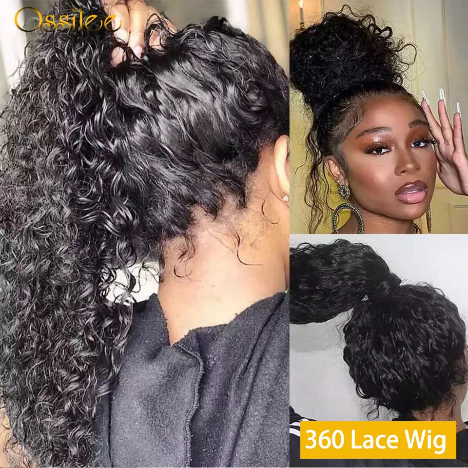 13x4 HD Lace Front Human Hair Wigs Water Wave 360 Full Lace Wig Human Hair Brazilian Curly Wigs for Black Women human hair wig lace front wig human hair wigs front lace wig