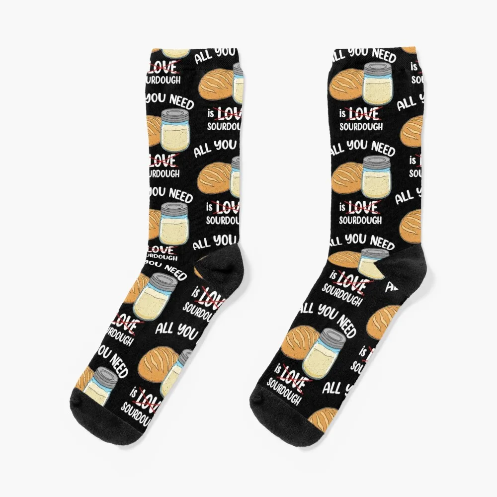 Sourdough Baker All You Need Is Sourdough Bread Baker design Socks bright garter Rugby hockey Run Girl'S Socks Men's the artful baker by cenk sonmezsoy