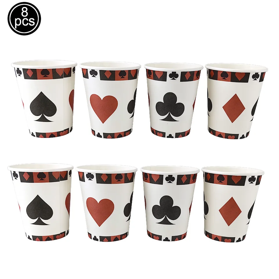 2 Tovaglie Rettangolari Tema Casinò Con Stampe Poker - 130x220 Cm - Impermeabili E Resistenti Per Feste A Tema, Picnic E Serate Di Gioco - 5
