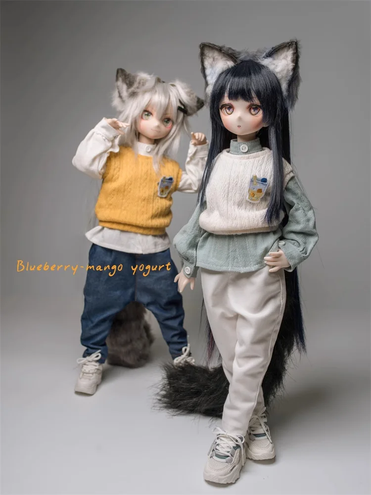 

BJD Doll Clothes For 1/4 1/5 1/6 MSD MDD YOSD Shirt Pants Vest Outfit CD2 Dolls Clothing Accessories(Excluding Doll)