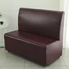 Armless Sofa Cover Hotel Restaurant Home Internet Bar Cafe Stretch Slipcover All-inclusive PU Leather Spandex Couch Cover 4