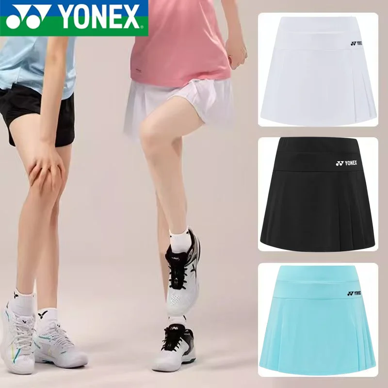 YONEX NEW Women's Badminton Skirt Tennis Casual Sports Shorts Yoga Pants Pants Skirt Breathable Fast Drying White Running