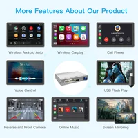 Module sans fil Carplay Android Auto pour 2009-2015 Audi A4 B8 A5 Q5 avec MMI 3G,Interface AirPlay Mirror Link Bluetooth Support Camera Multimedia Player 4